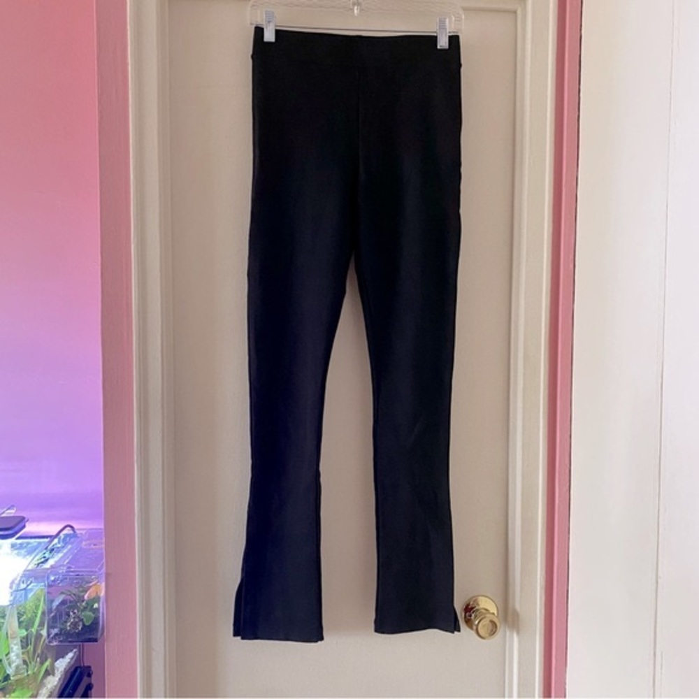 Forever 21 Black High Waist Pants with Ankle Slits
